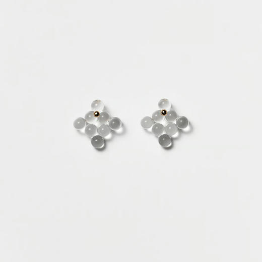 订购20周到｜BUBUN-organ #13 [XS]-冷工玻璃 耳环［日本设计师］ 商品图1