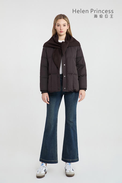 披肩圆领羽绒服 商品图0