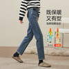【加绒-保暖-烟管裤】逸阳冬季复古拉毛弹力显瘦直筒牛仔裤1379R 商品缩略图2
