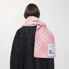 YP38-巴宝莉战马格纹黑色/粉色羊绒羊毛围巾（JM*MM） 商品缩略图5