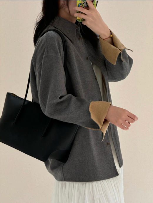 113-3 小禾 双面呢 衬衫式外套 商品图3