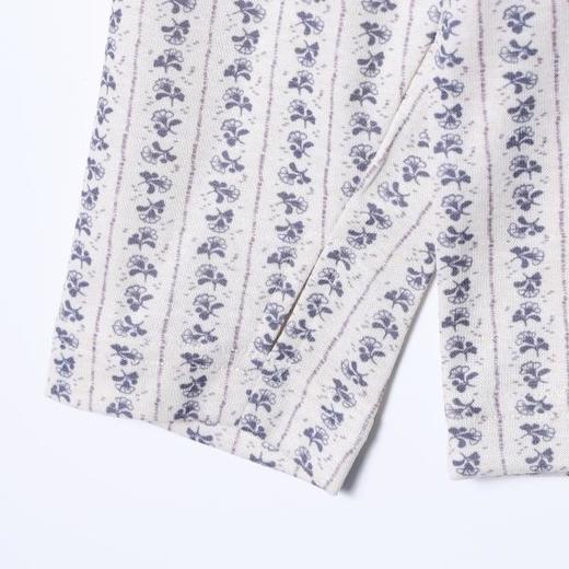 T4981SDSA秋冬新款痞帅男装潮牌撞色植物花卉竖纹半高领长袖T恤百搭 商品图4