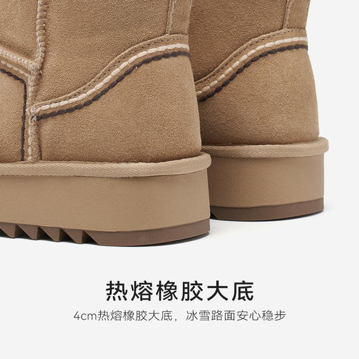 星期六民族风厚底防滑雪地靴SSD411A561 商品图9