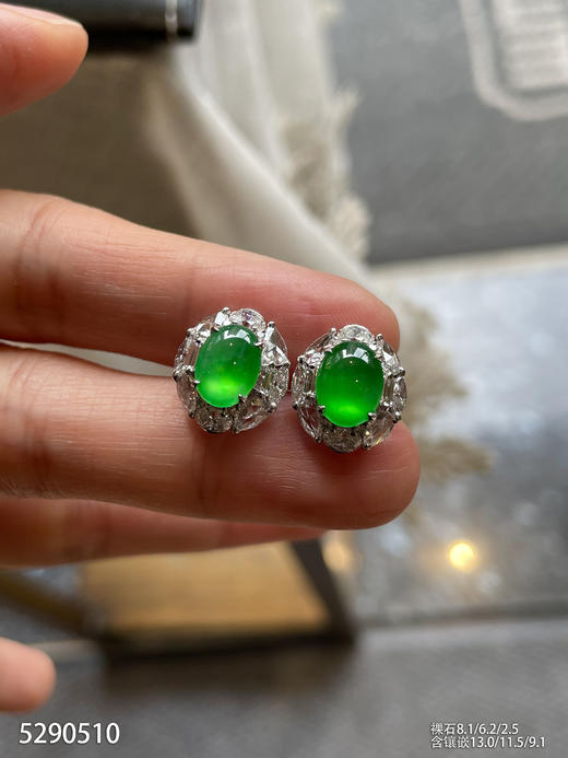 5290510，蛋面耳钉。具体价格微信咨询 商品图5