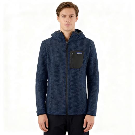 PATA巴塔经典R1  波浪纹保暖速干透气抓绒连帽拉链开衫 WT918 商品图1