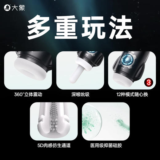 FX【新品上市】大象星际弹头飞机杯 深喉吮吸 深入吞吐 商品图2