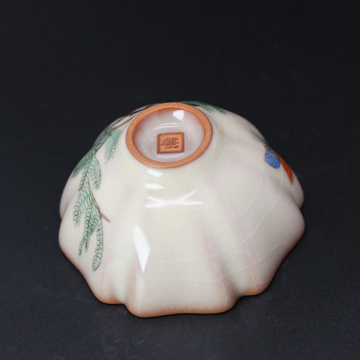 问鼎哥窑碎玉致巧款葵盏杯（岁岁合欢） 商品图2