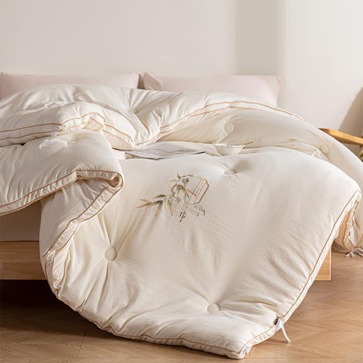 多喜爱 美眠康 小竹绵大豆七孔冬被/子母被 商品图3