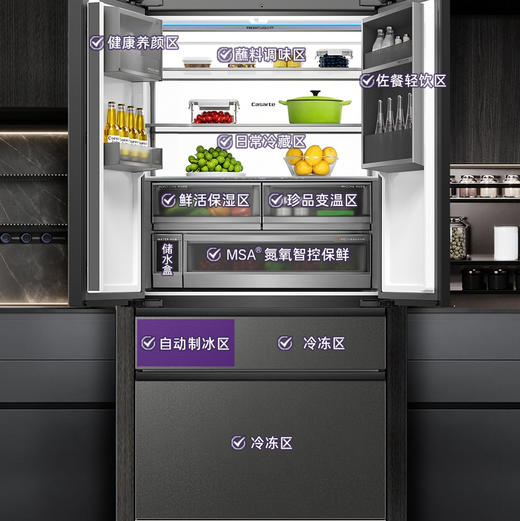 卡萨帝（Casarte）冰箱 BCD-600WGCFDAGD5U1 商品图9