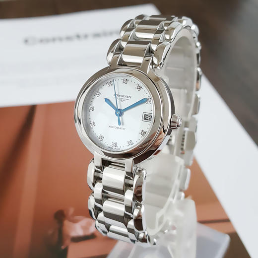 【95新】LONGINES 浪琴L8.111.4.87.6心月系列自动机械机芯26.5MM（女款）珍珠贝母表盘钻石刻度251025AK02 商品图1