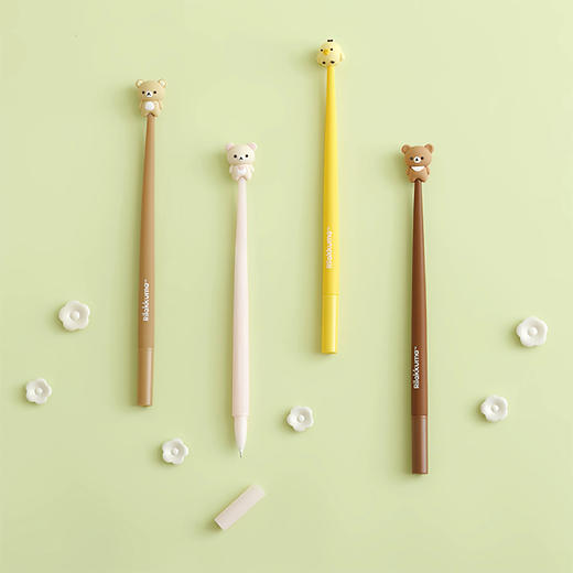 日本SAN-X轻松小熊可弯曲摇晃原子笔0.5mm 商品图0