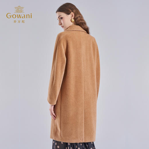 【羊驼毛】【绵羊毛】乔万尼羊毛羊驼毛大衣秋冬新款毛呢大衣外套女韩系高级感EF4A191 商品图4