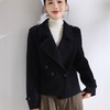 「自」全新升级【铂金会员367/天猫489/差价122】(10841)洛诗琳新款双面呢羊毛大衣2025秋冬双排扣气质西装领短外套 商品缩略图4