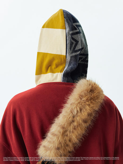 CryingCenter 撞色拼接宽松连帽卫衣外套 男女款 哭喊中心 商品图2