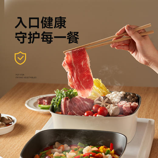 kimscook魔方锅方形不粘锅炒锅可拆卸手柄平底锅煎炒锅套装汤锅 商品图3