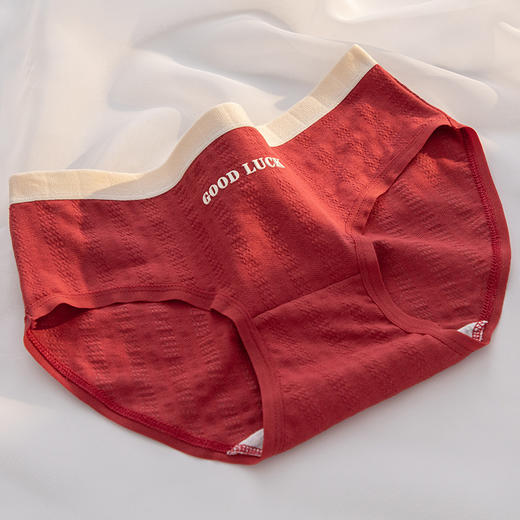【“红”运当头❗️第二件0元！】本命年安可拉红少女内裤 A类婴儿棉内裤 女7A抗菌裆纯棉少女三角裤 商品图9