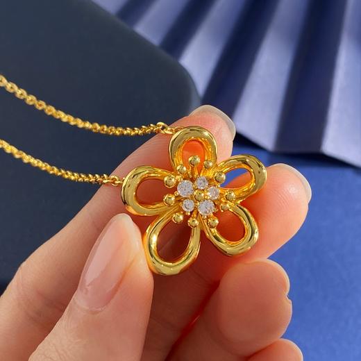 YS05-梵克雅宝 花边造型设计 金色项链（XK） 商品图1