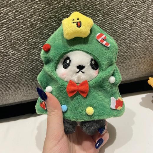 圣诞熊猫公仔玩偶娃娃  卡通小熊猫圣诞毛绒玩具圣诞节挂件礼物 商品图3