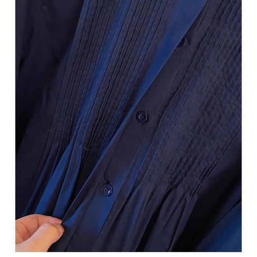 丁摩 大码女装春秋新款法式高级感时尚轻奢娃娃衬衫上衣潮5ZF-3344 商品图4