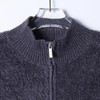 271SDSA秋冬新款痞帅男装潮牌短款绒面拉链立领针织衫百搭开衫毛衣 商品缩略图2