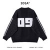 88115SDSA男士秋冬新款痞帅男装美式撞色字母数字翻领毛衣慵懒风百搭 商品缩略图5