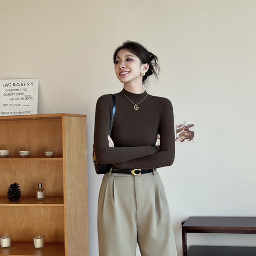 小禾同款半高领无缝毛衣羊毛衫110304 商品图3