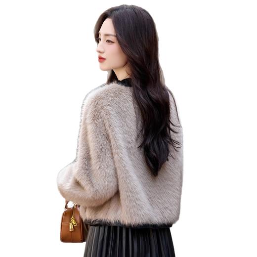 气质好看显瘦减龄时尚休闲范，加绒加厚皮毛一体外套HR-5520 商品图4