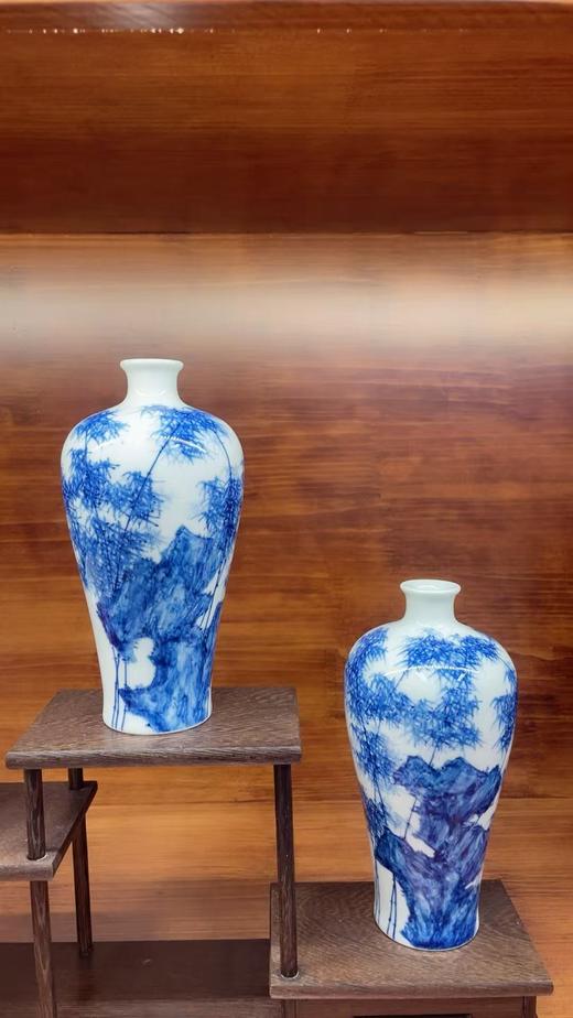 青花清风雅韵对瓶 商品图0