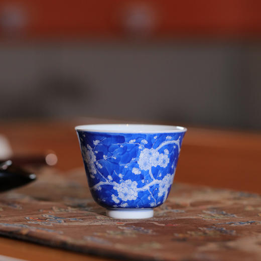 寒香慕古青花寒夜梅香铃铛杯 商品图0