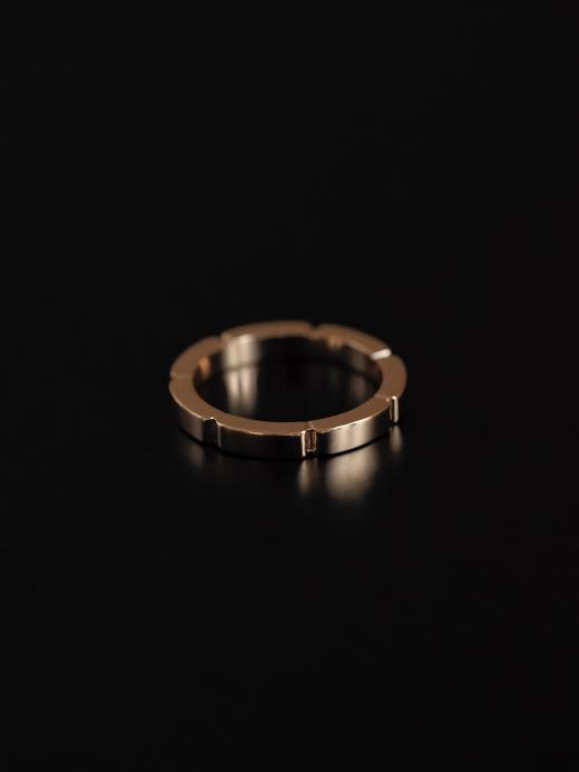 YS04-卡地亚 单排半铺满钻玫瑰金戒指男女同款情侣款（XK） 商品图8