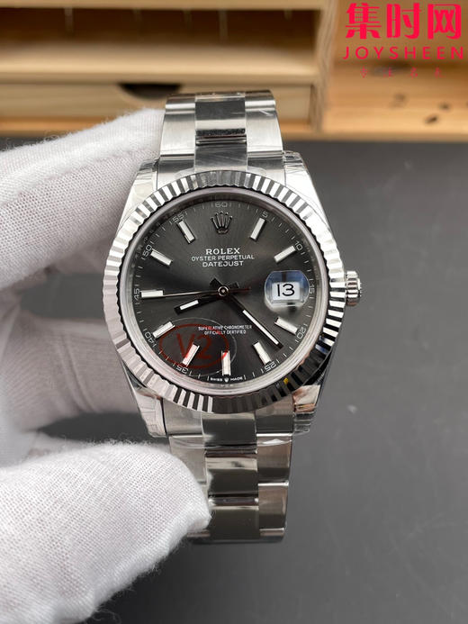 劳力士 VS日志41系列 VS日志V2版 水泥灰 灰盘 男士腕表 丹东3235机 三珠带 板带 表径41mm 商品图0