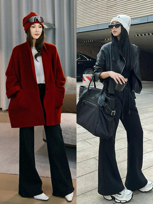 113-4 微喇毛呢抽绳运动裤 商品图7