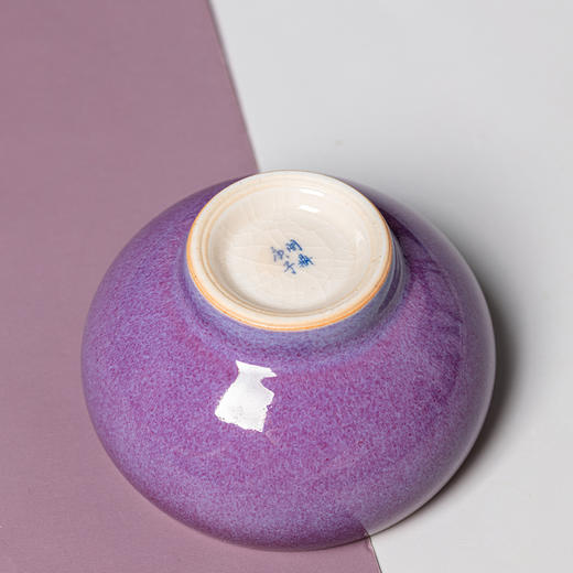 问鼎钧瓷梦鼎鹅黄青花平口杯(野春) 商品图3