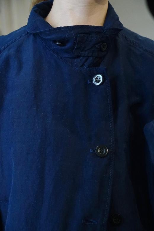 outil 复古蓝染法式工装外套大衣 商品图4
