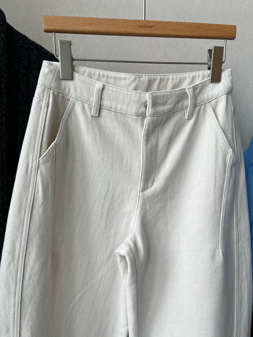 【时髦廓形】噢蜜ooomeooo加绒高弹宽腿牛仔裤 商品图8