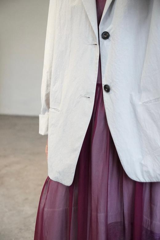 ECOLE DE CURIOSITES浅灰西装外套 商品图3