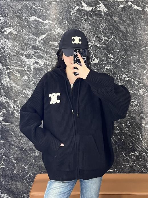 XY07-赛琳连帽外套毛衣（ZM） 商品图3