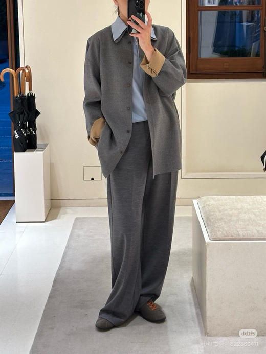 113-3 小禾 双面呢 衬衫式外套 商品图6