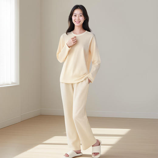 女士新疆彩棉家居套装|柔软亲肤 温暖包裹感~居家睡眠两件套 商品图1
