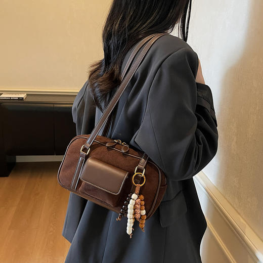 【喵小仟 麂皮绒包包合集】美拉德色系 秋冬包包 通勤约会百搭 商品图11