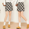YM 6985-45时髦洋气毛呢格子短裙韩版高腰显瘦包臀短裙 商品缩略图0