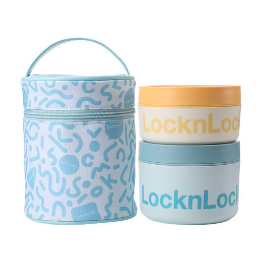 乐扣乐扣甄选圆形保鲜便当盒三件套 商品图1