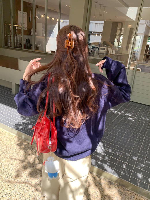 <曾小咸推荐>【现货】韩系刺绣圆领套头毛衣女 特价89.99秒杀！ 商品图12