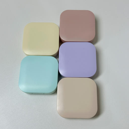 简约纯色净面隐形眼镜盒伴侣盒美瞳盒917 商品图1