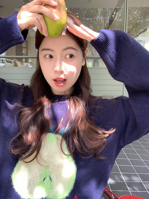 <曾小咸推荐>【现货】韩系刺绣圆领套头毛衣女 特价89.99秒杀！ 商品图5