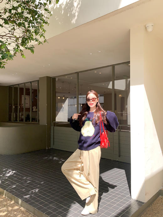 <曾小咸推荐>【现货】韩系刺绣圆领套头毛衣女 特价89.99秒杀！ 商品图11