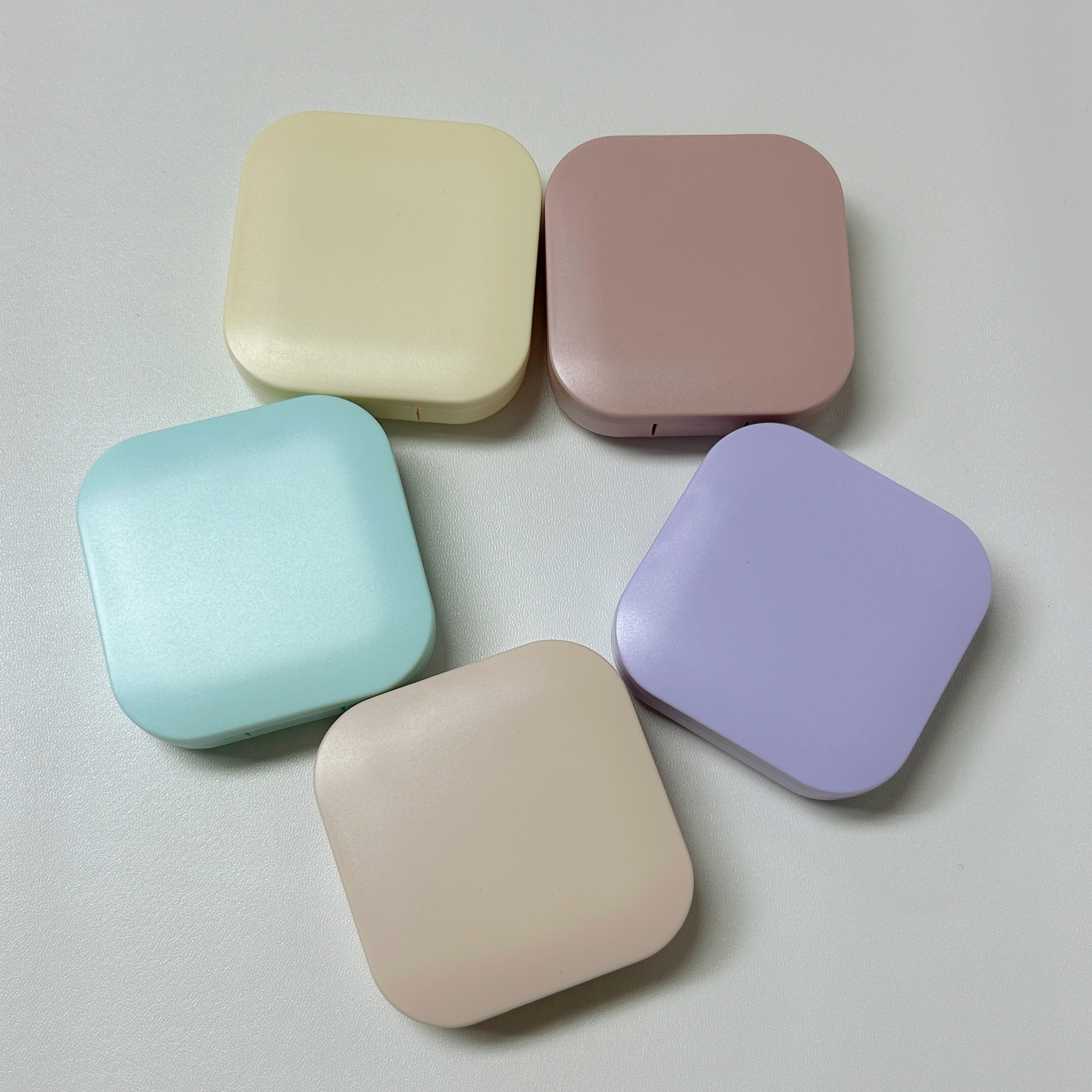 简约纯色净面隐形眼镜盒伴侣盒美瞳盒917