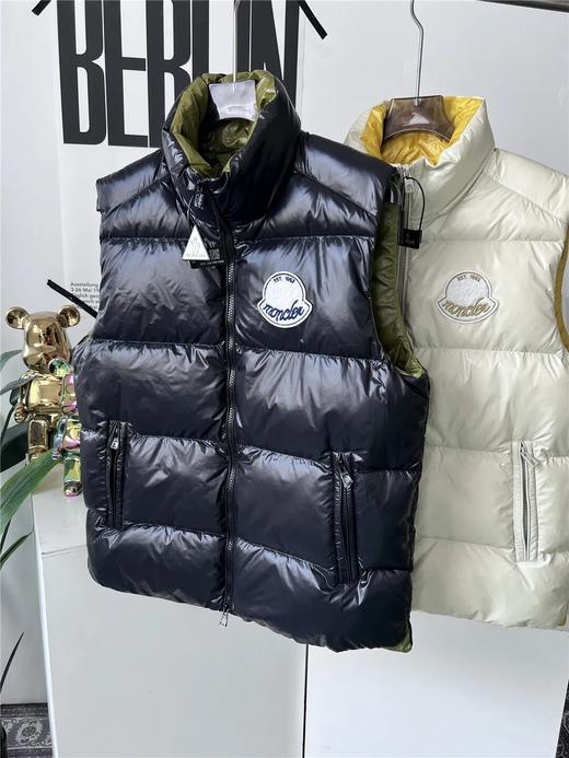 蒙口情侣款立领面包服鹅绒保暖修身外搭潮牌高羽绒马甲 商品图3