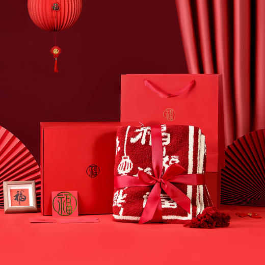 来自紫禁城的祝福【买即享价值168元：苏叶堂非遗手捏瓷花香薰礼盒】上新了 故宫文创 新潮吧宫 百福毯/百喜毯 精美礼盒包装 新婚礼物/生日礼物/圣诞新年礼物 商品图5