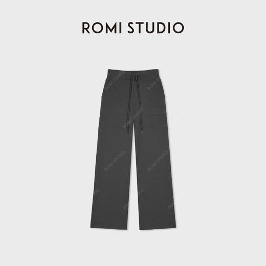 ROMI STUDIO“轻盈舒适”高弹蓝调无侧缝高腰运动直筒裤 RWCAX86399 商品图0
